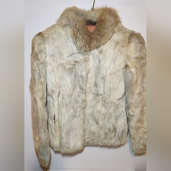 Source Unknown Jackets & Blazers - Rabbit fur coat woman's size medium